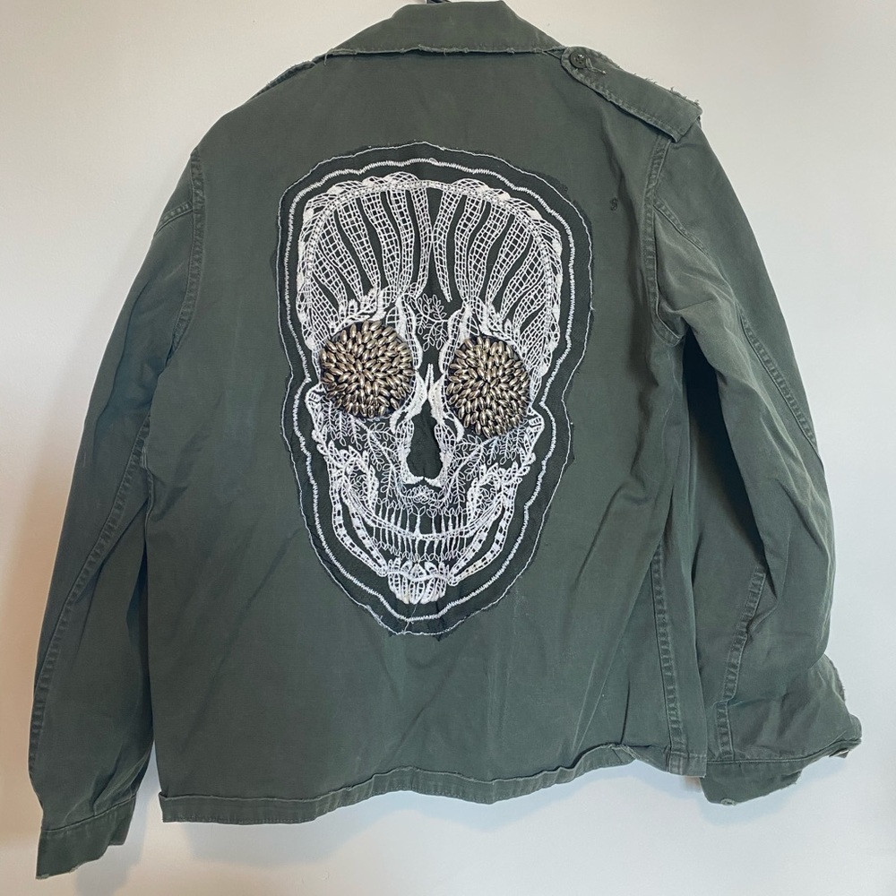 Brandless Army Green Skull Jacket